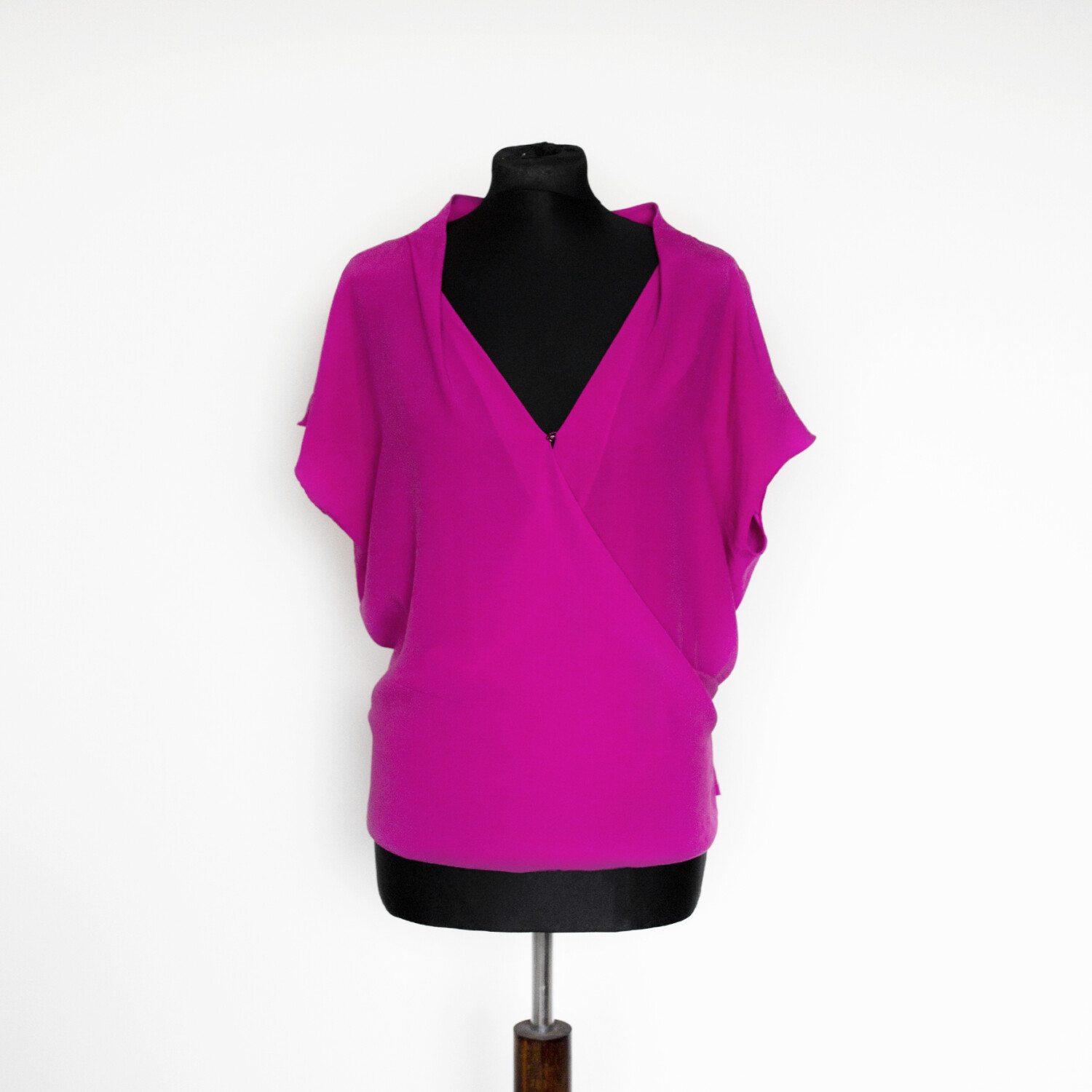 Seidenbluse
Wickeloptik
