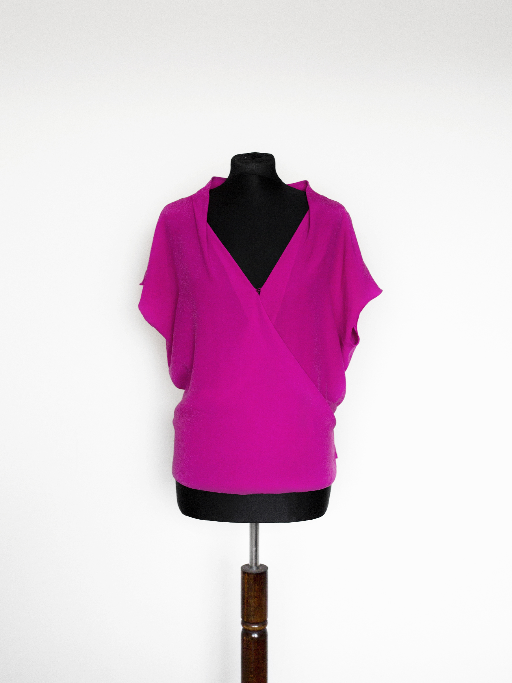 Seidentunika in Wickeloptik